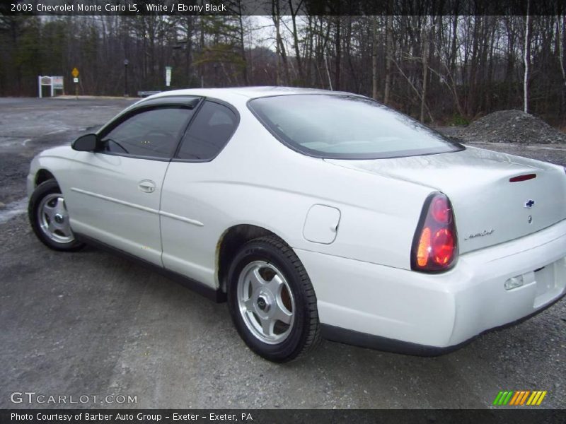 White / Ebony Black 2003 Chevrolet Monte Carlo LS
