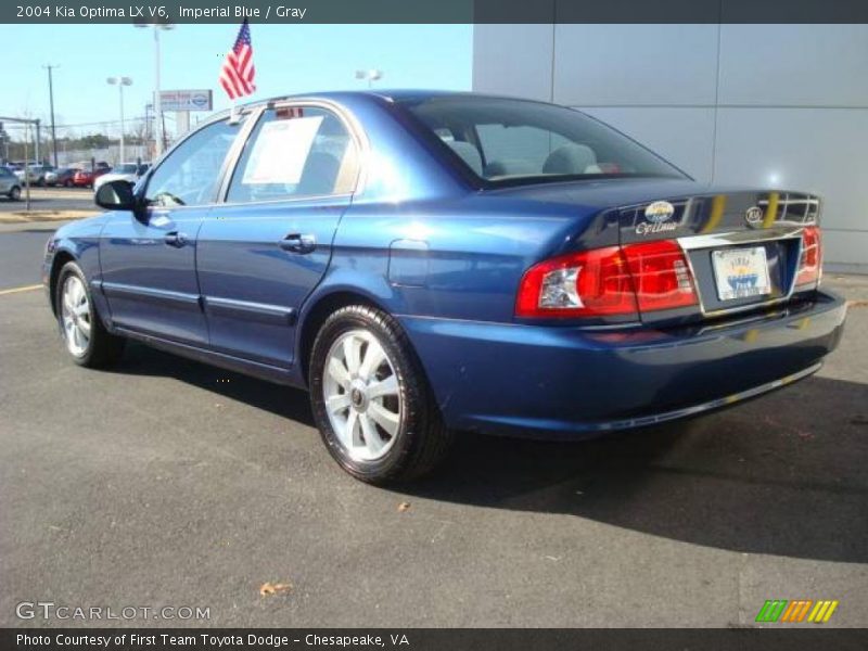 Imperial Blue / Gray 2004 Kia Optima LX V6