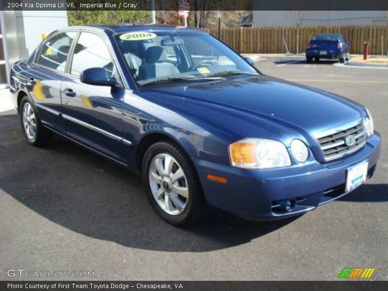 Imperial Blue / Gray 2004 Kia Optima LX V6