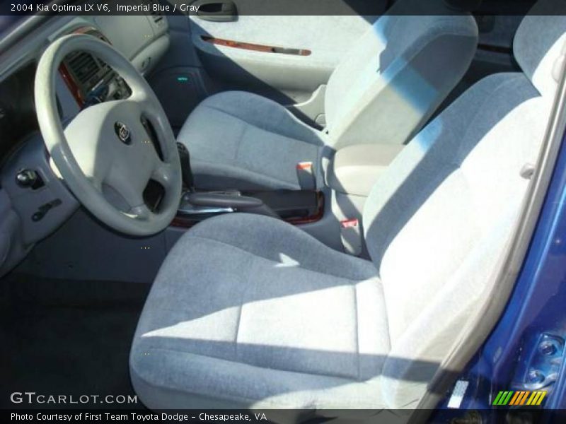 Imperial Blue / Gray 2004 Kia Optima LX V6