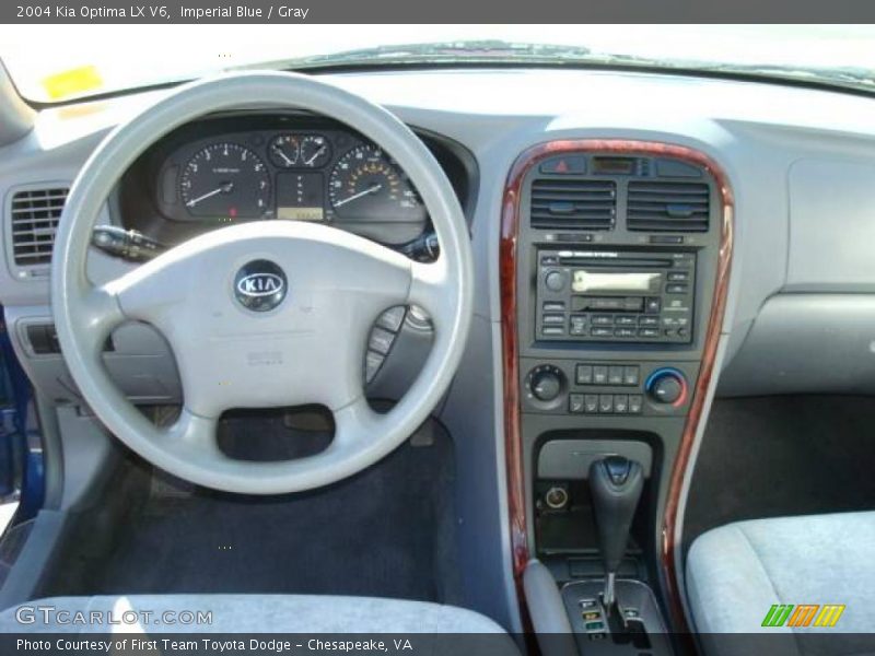 Imperial Blue / Gray 2004 Kia Optima LX V6