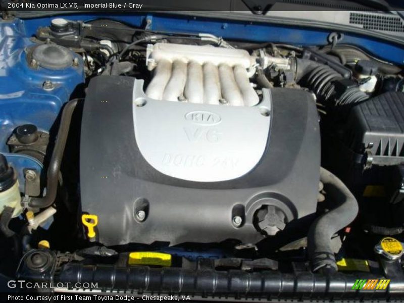 Imperial Blue / Gray 2004 Kia Optima LX V6