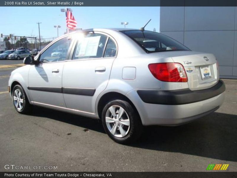 Silver Metallic / Beige 2008 Kia Rio LX Sedan