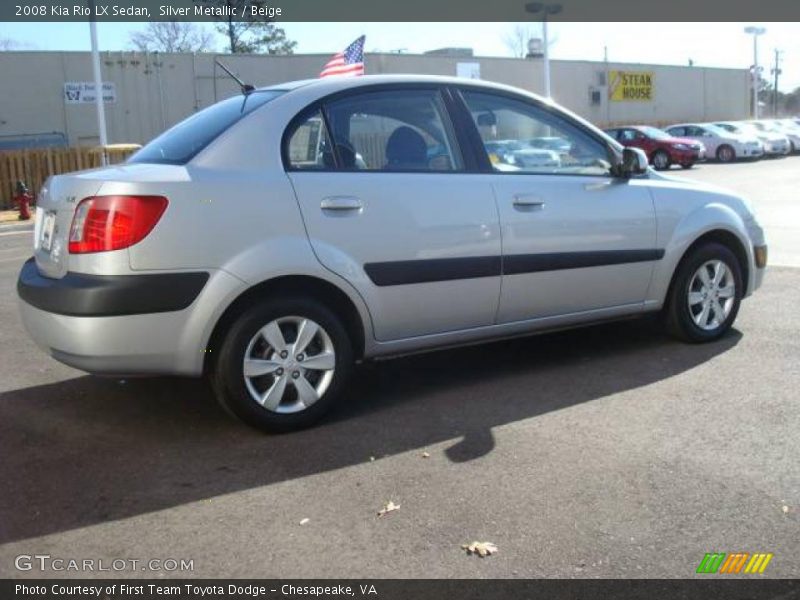 Silver Metallic / Beige 2008 Kia Rio LX Sedan