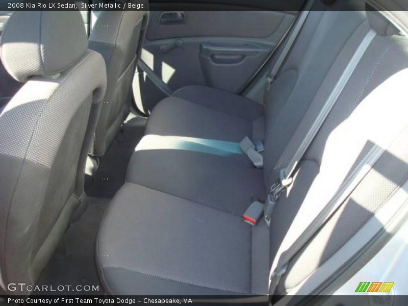 Silver Metallic / Beige 2008 Kia Rio LX Sedan