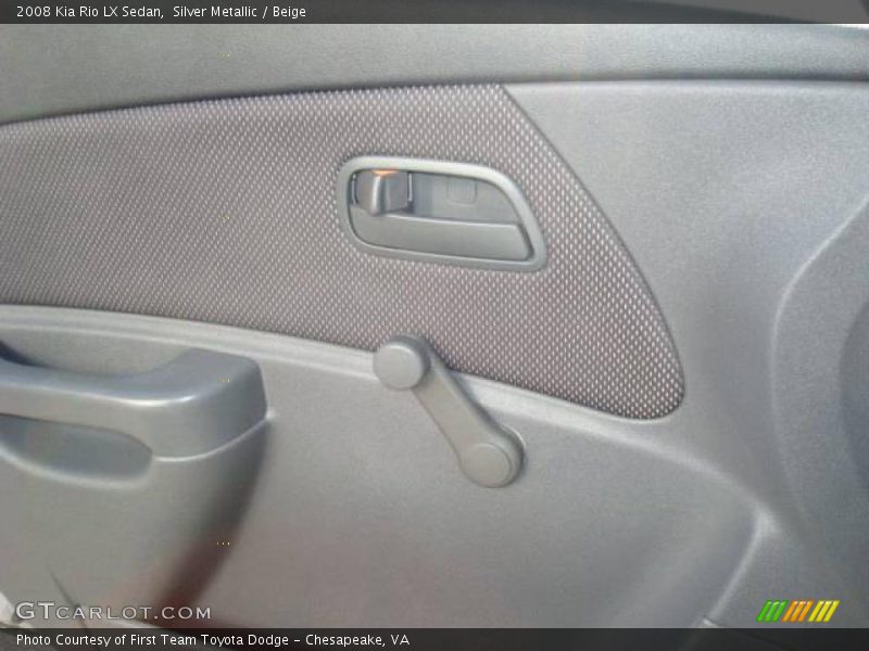 Silver Metallic / Beige 2008 Kia Rio LX Sedan