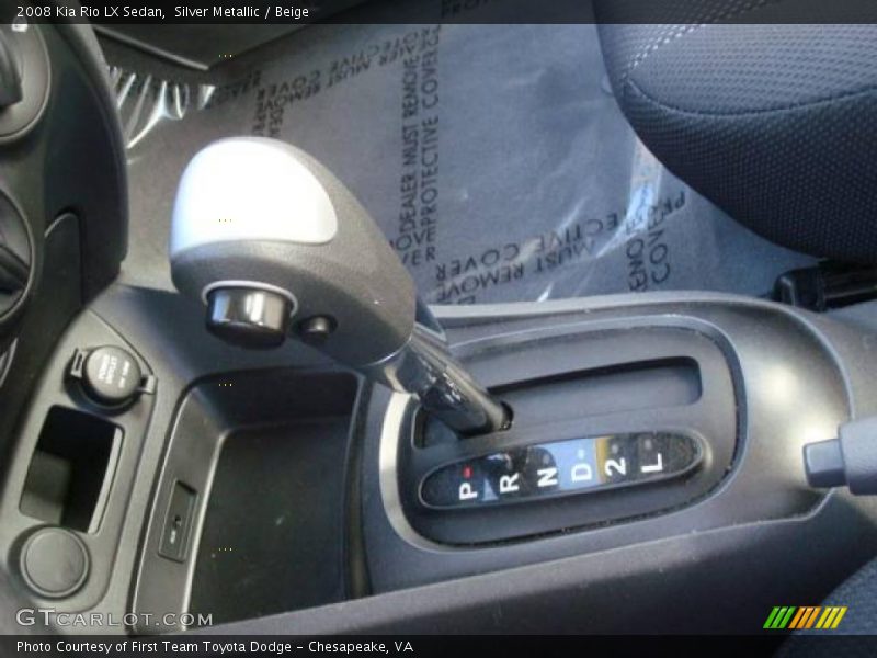 Silver Metallic / Beige 2008 Kia Rio LX Sedan