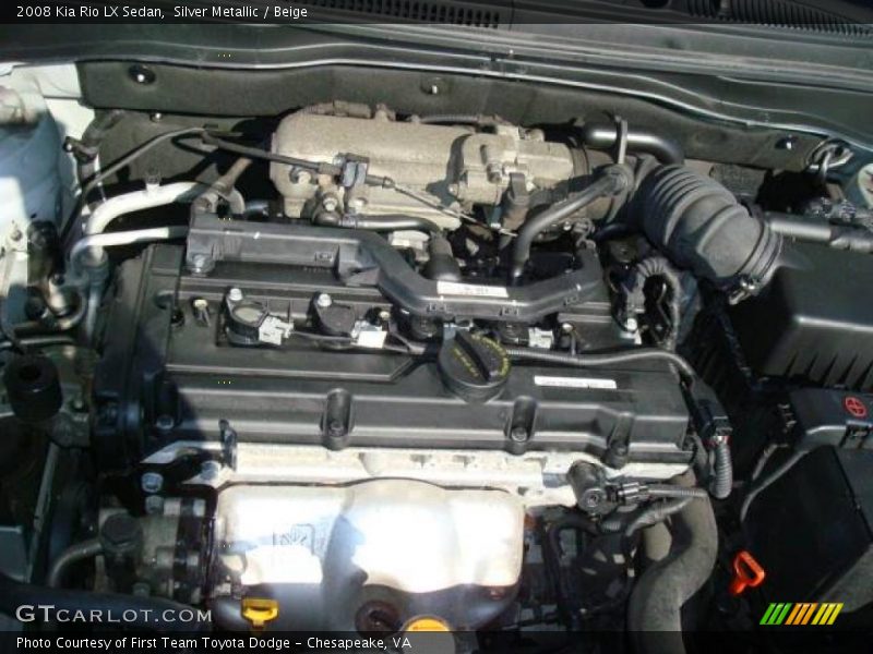 Silver Metallic / Beige 2008 Kia Rio LX Sedan