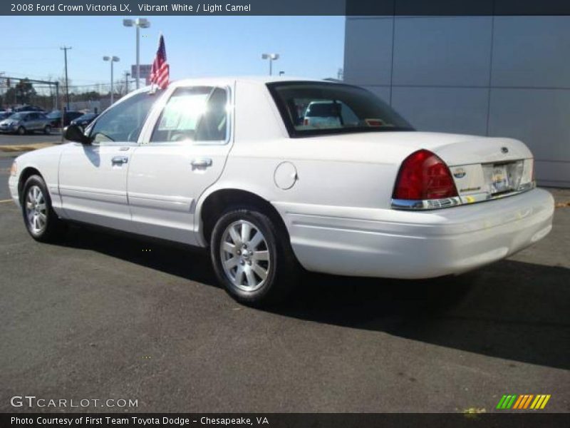 Vibrant White / Light Camel 2008 Ford Crown Victoria LX