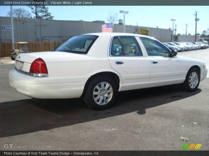 Vibrant White / Light Camel 2008 Ford Crown Victoria LX