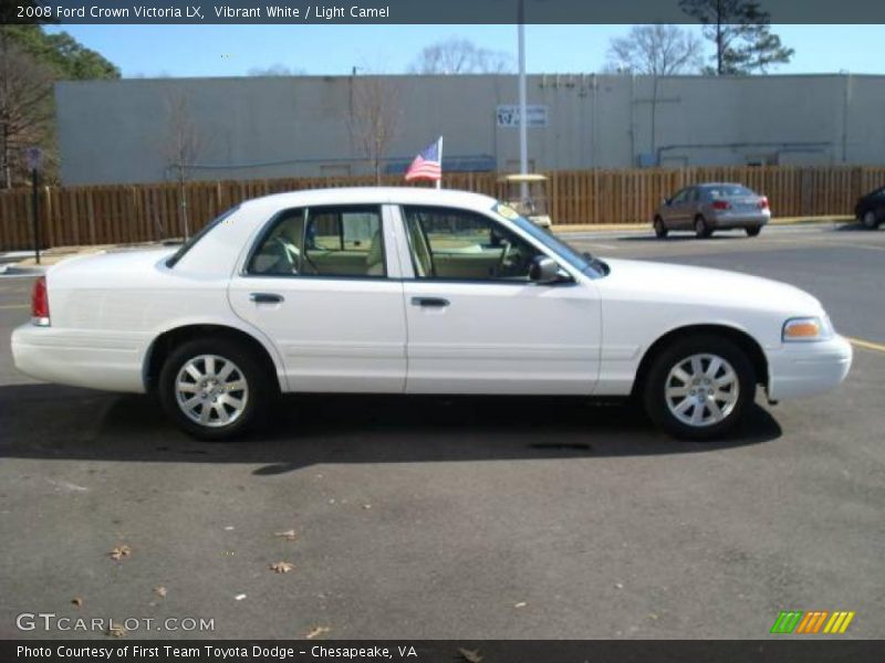 Vibrant White / Light Camel 2008 Ford Crown Victoria LX