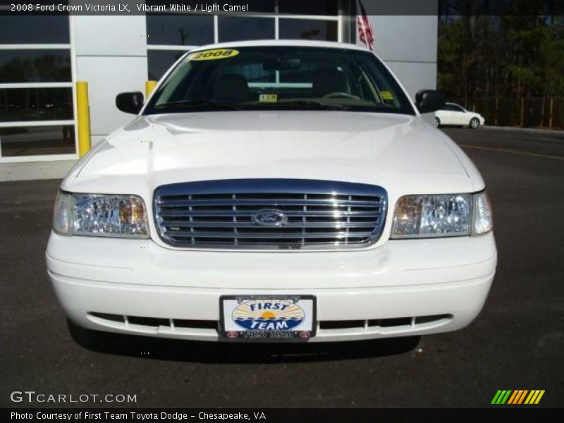 Vibrant White / Light Camel 2008 Ford Crown Victoria LX