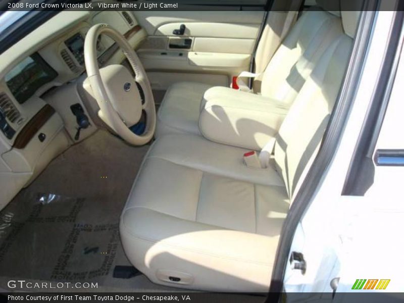 Vibrant White / Light Camel 2008 Ford Crown Victoria LX