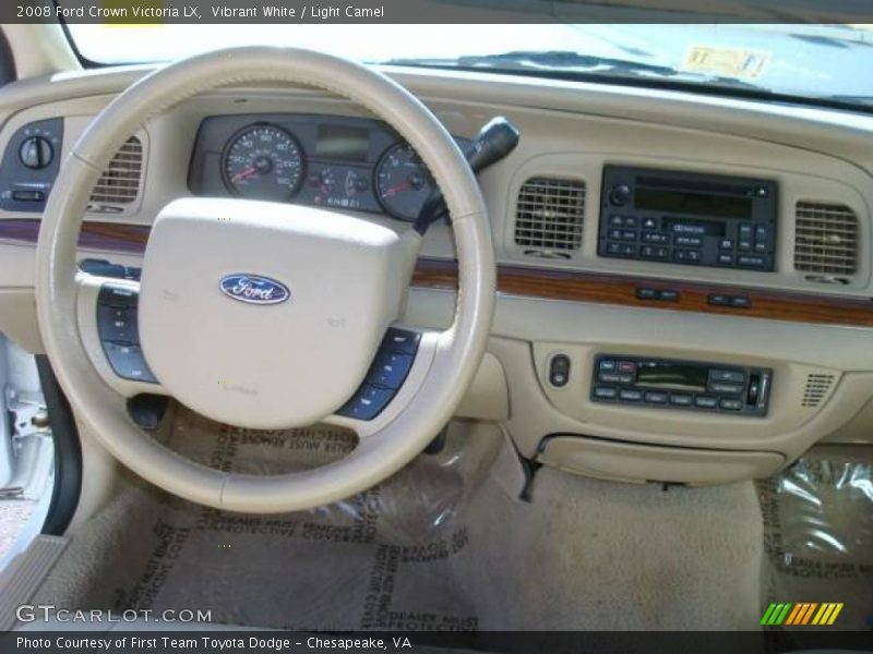Vibrant White / Light Camel 2008 Ford Crown Victoria LX