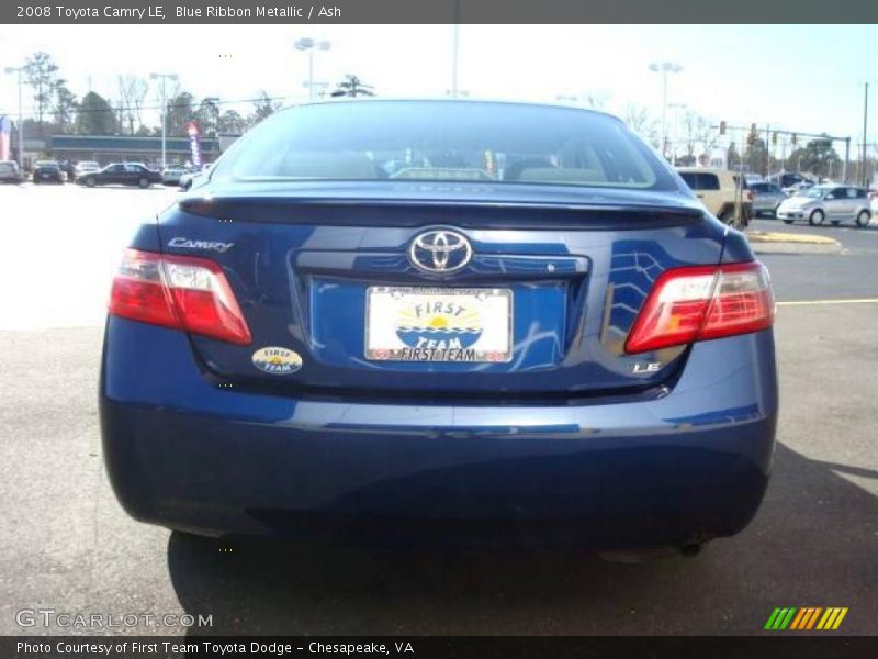 Blue Ribbon Metallic / Ash 2008 Toyota Camry LE