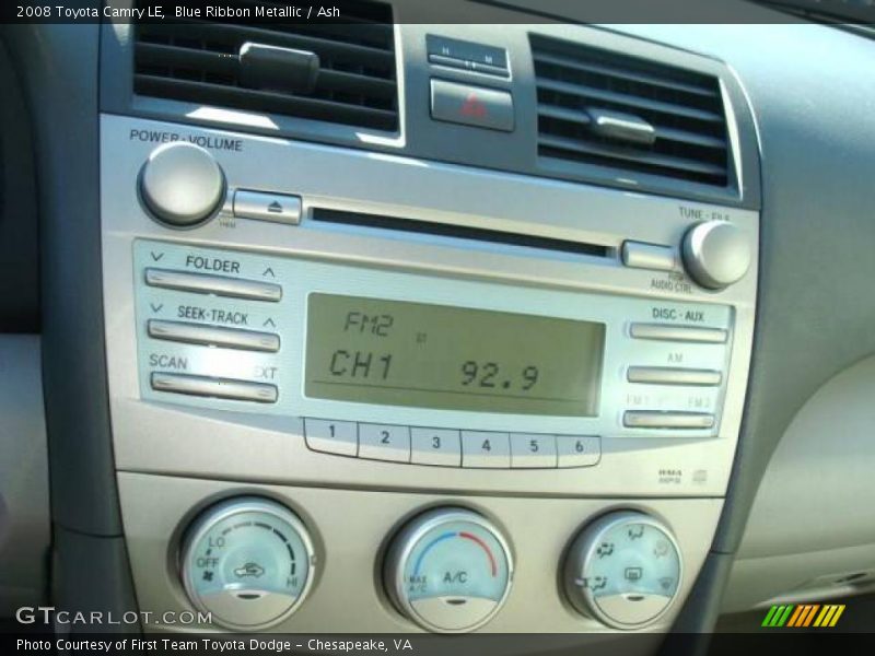 Blue Ribbon Metallic / Ash 2008 Toyota Camry LE