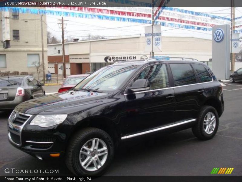 Black Uni / Pure Beige 2008 Volkswagen Touareg 2 VR6