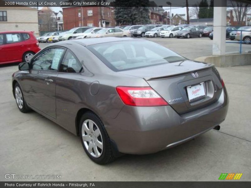 Galaxy Gray Metallic / Gray 2008 Honda Civic LX Coupe