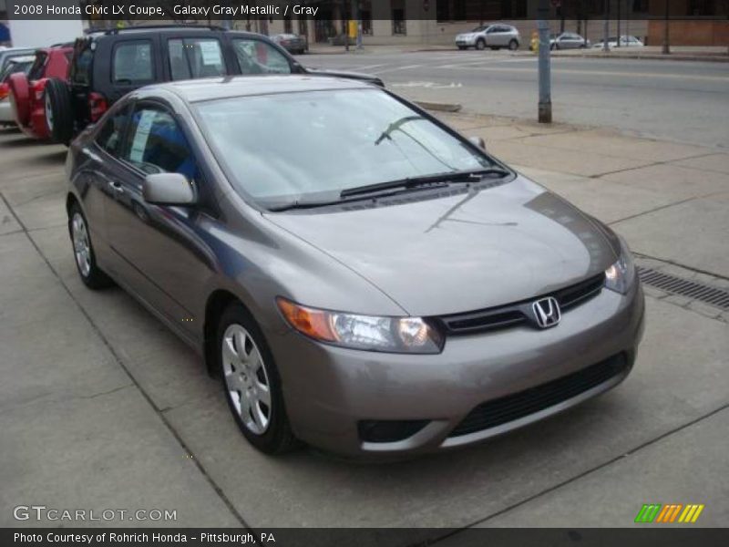 Galaxy Gray Metallic / Gray 2008 Honda Civic LX Coupe