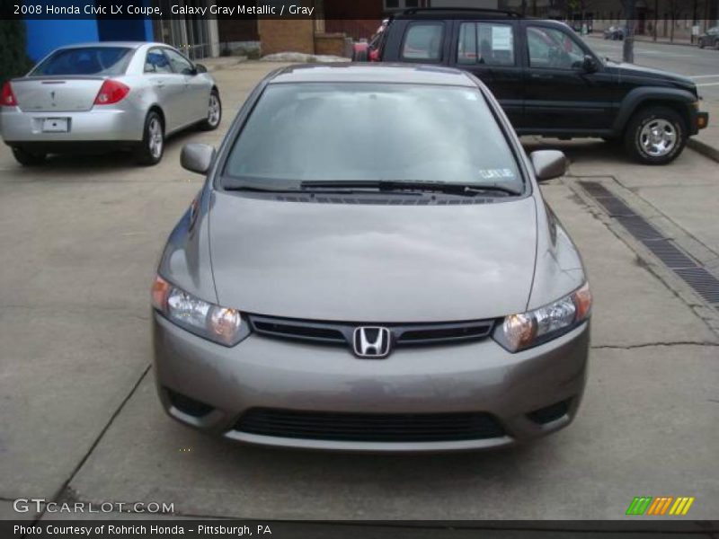 Galaxy Gray Metallic / Gray 2008 Honda Civic LX Coupe
