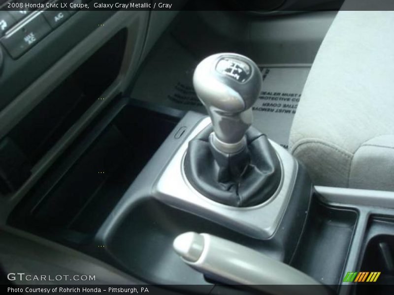 Galaxy Gray Metallic / Gray 2008 Honda Civic LX Coupe