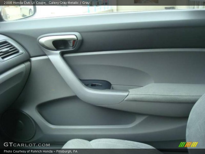 Galaxy Gray Metallic / Gray 2008 Honda Civic LX Coupe