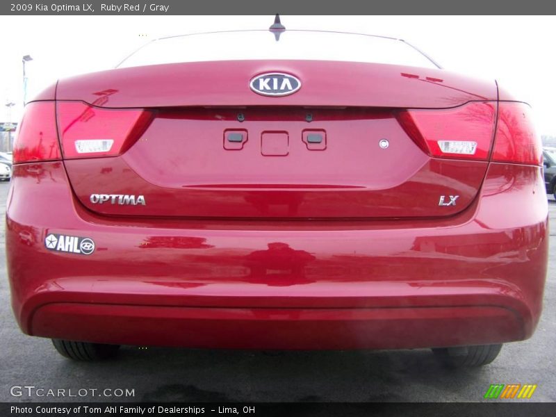 Ruby Red / Gray 2009 Kia Optima LX