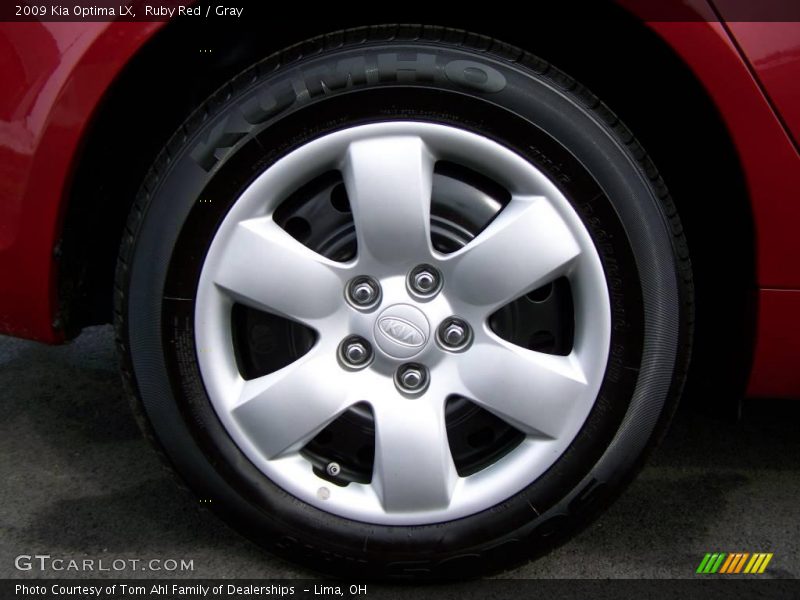 Ruby Red / Gray 2009 Kia Optima LX