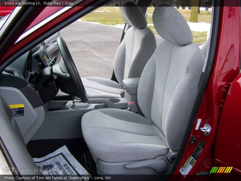 Ruby Red / Gray 2009 Kia Optima LX
