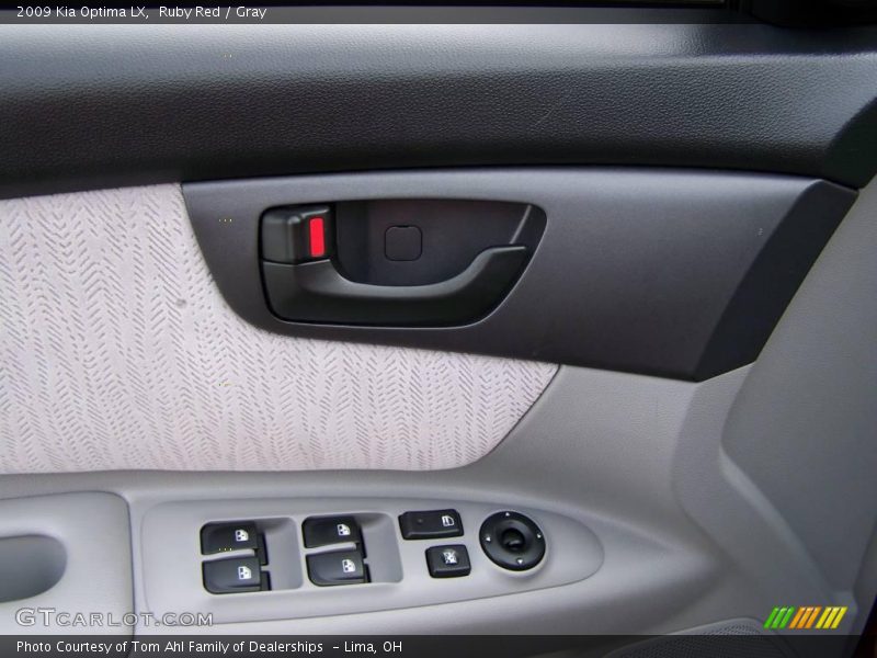 Ruby Red / Gray 2009 Kia Optima LX