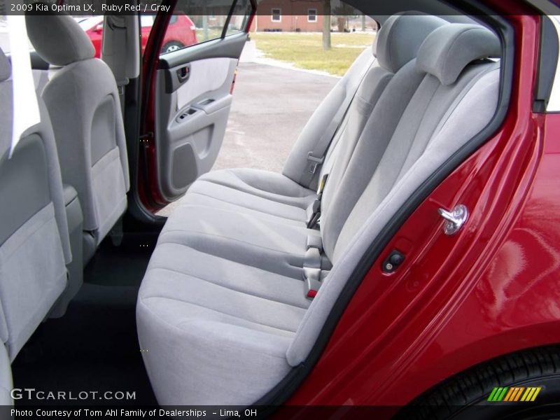 Ruby Red / Gray 2009 Kia Optima LX