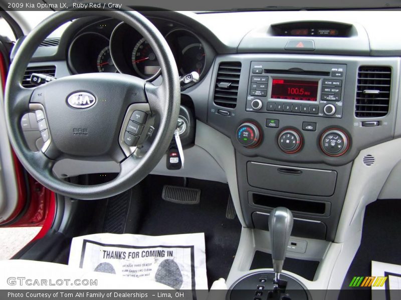 Ruby Red / Gray 2009 Kia Optima LX