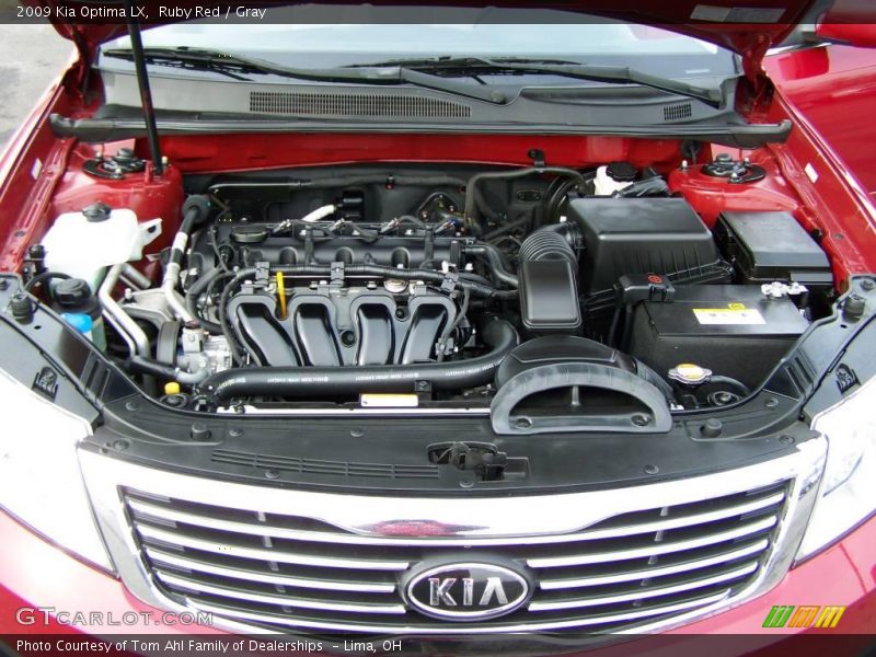 Ruby Red / Gray 2009 Kia Optima LX