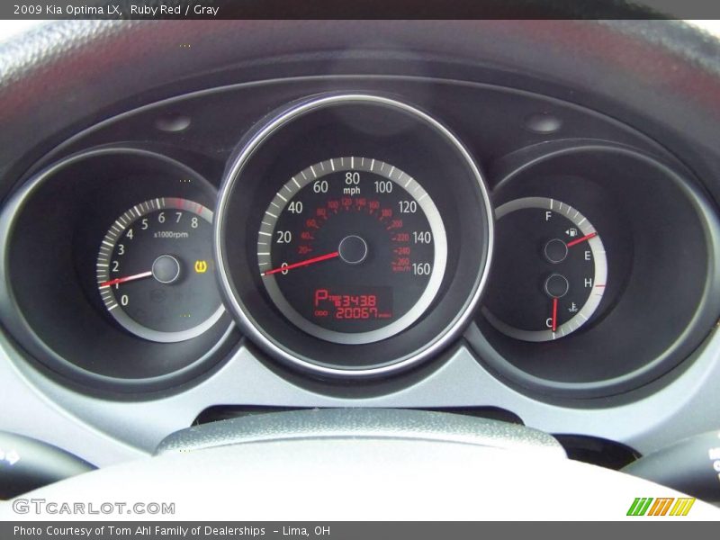 Ruby Red / Gray 2009 Kia Optima LX