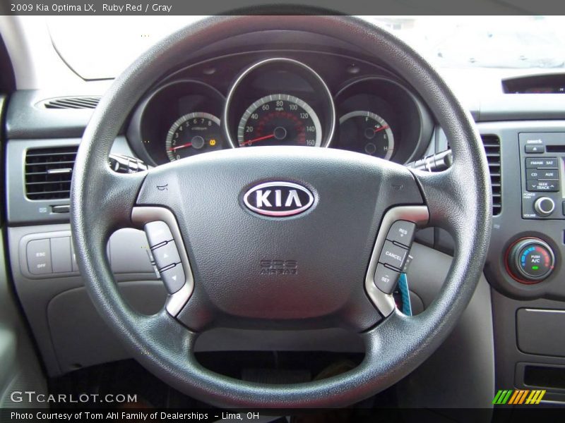 Ruby Red / Gray 2009 Kia Optima LX