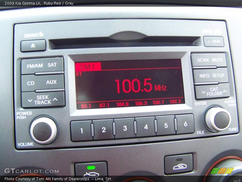 Ruby Red / Gray 2009 Kia Optima LX