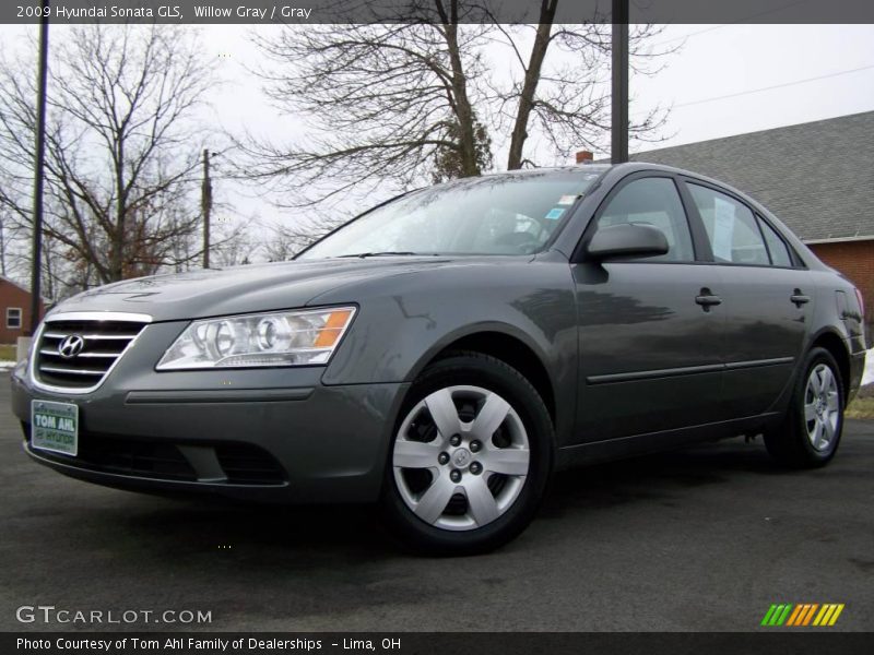 Willow Gray / Gray 2009 Hyundai Sonata GLS
