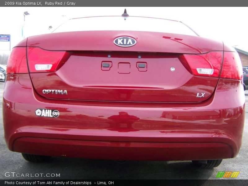 Ruby Red / Gray 2009 Kia Optima LX