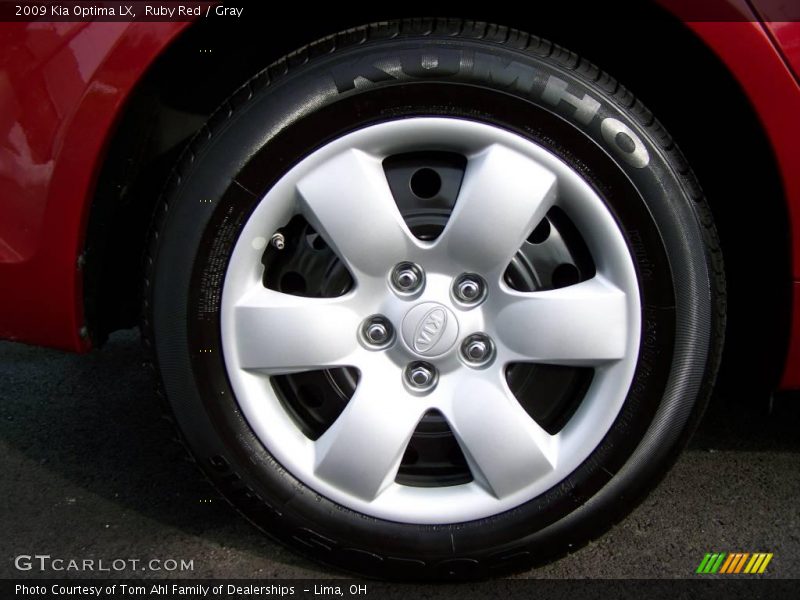Ruby Red / Gray 2009 Kia Optima LX