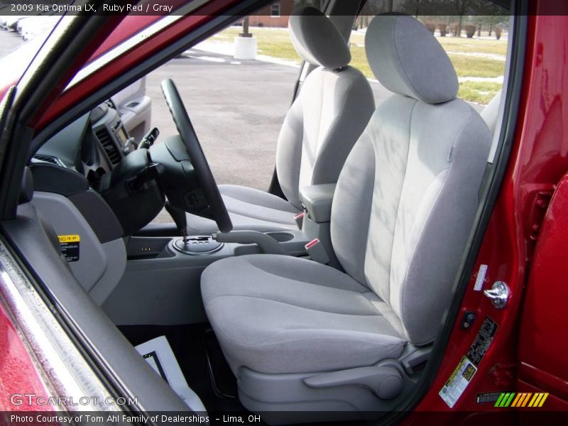 Ruby Red / Gray 2009 Kia Optima LX