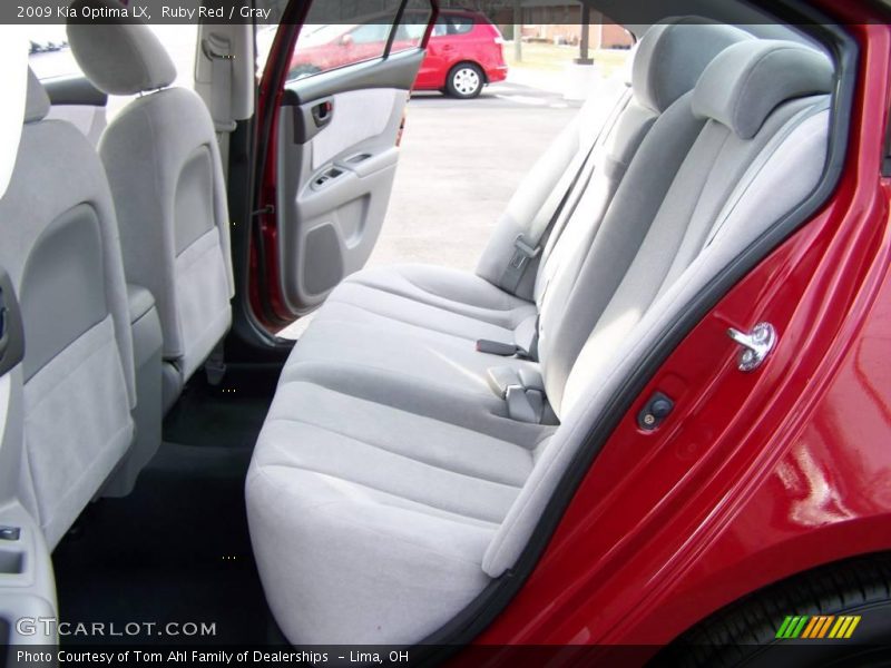 Ruby Red / Gray 2009 Kia Optima LX
