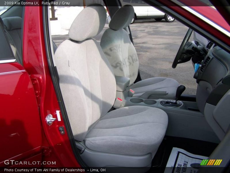 Ruby Red / Gray 2009 Kia Optima LX