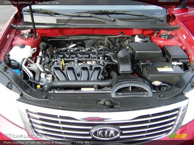 Ruby Red / Gray 2009 Kia Optima LX