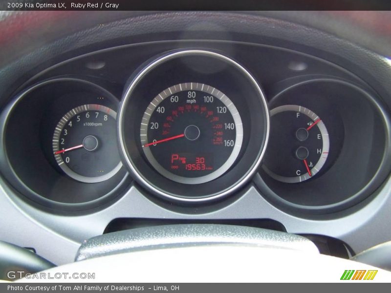 Ruby Red / Gray 2009 Kia Optima LX