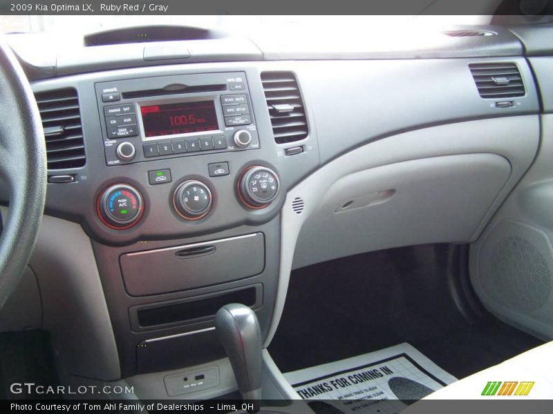Ruby Red / Gray 2009 Kia Optima LX
