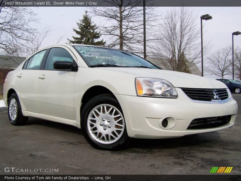 Dover White Pearl / Gray 2007 Mitsubishi Galant ES