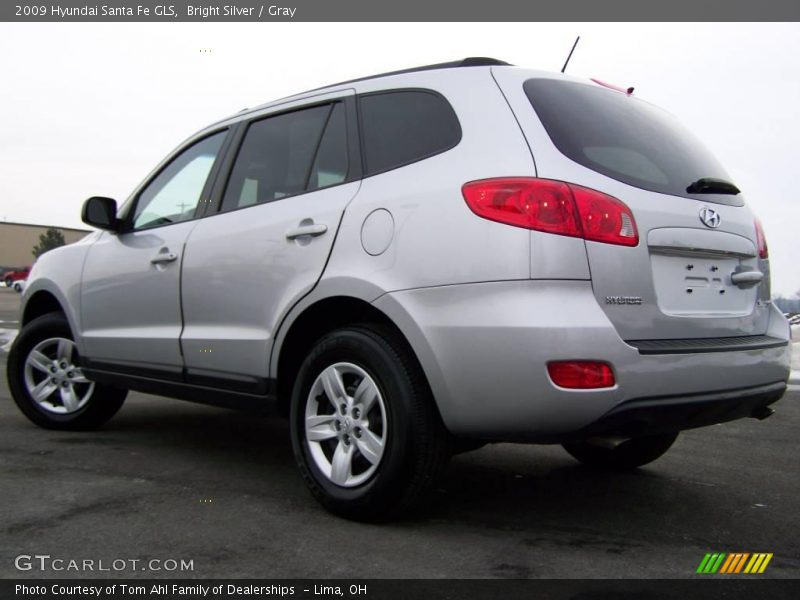 Bright Silver / Gray 2009 Hyundai Santa Fe GLS