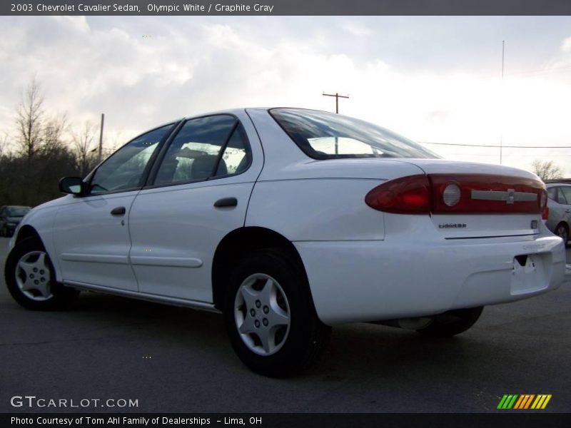 Olympic White / Graphite Gray 2003 Chevrolet Cavalier Sedan