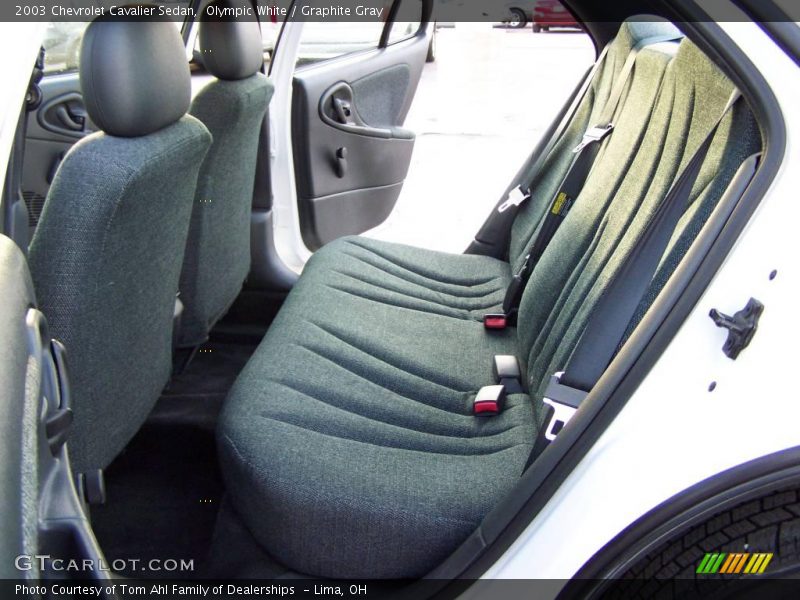 Olympic White / Graphite Gray 2003 Chevrolet Cavalier Sedan