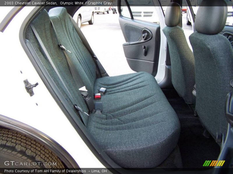 Olympic White / Graphite Gray 2003 Chevrolet Cavalier Sedan